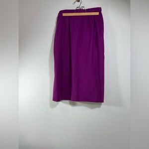 Vintage Pendleton 100% Virgin Wool Skirt Side Pockets Button Academia Career ‘8’